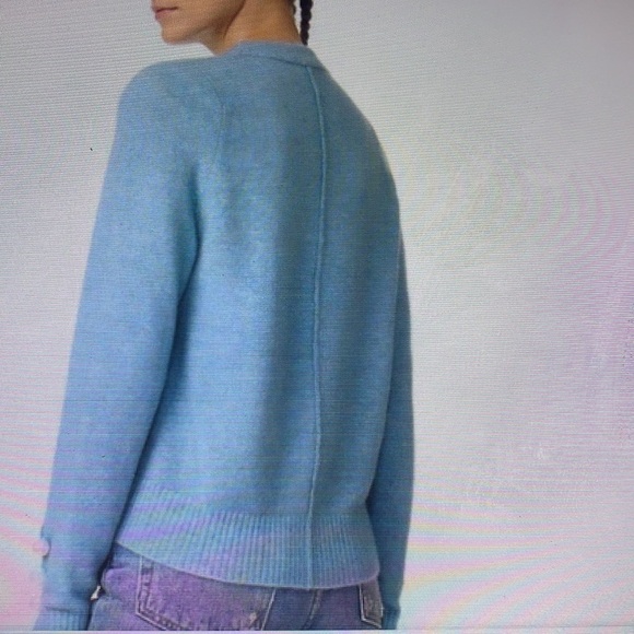 3.1 Phillip Lim Wool Blend Crewneck Pearl Cuffs Sweater S - Picture 3 of 8